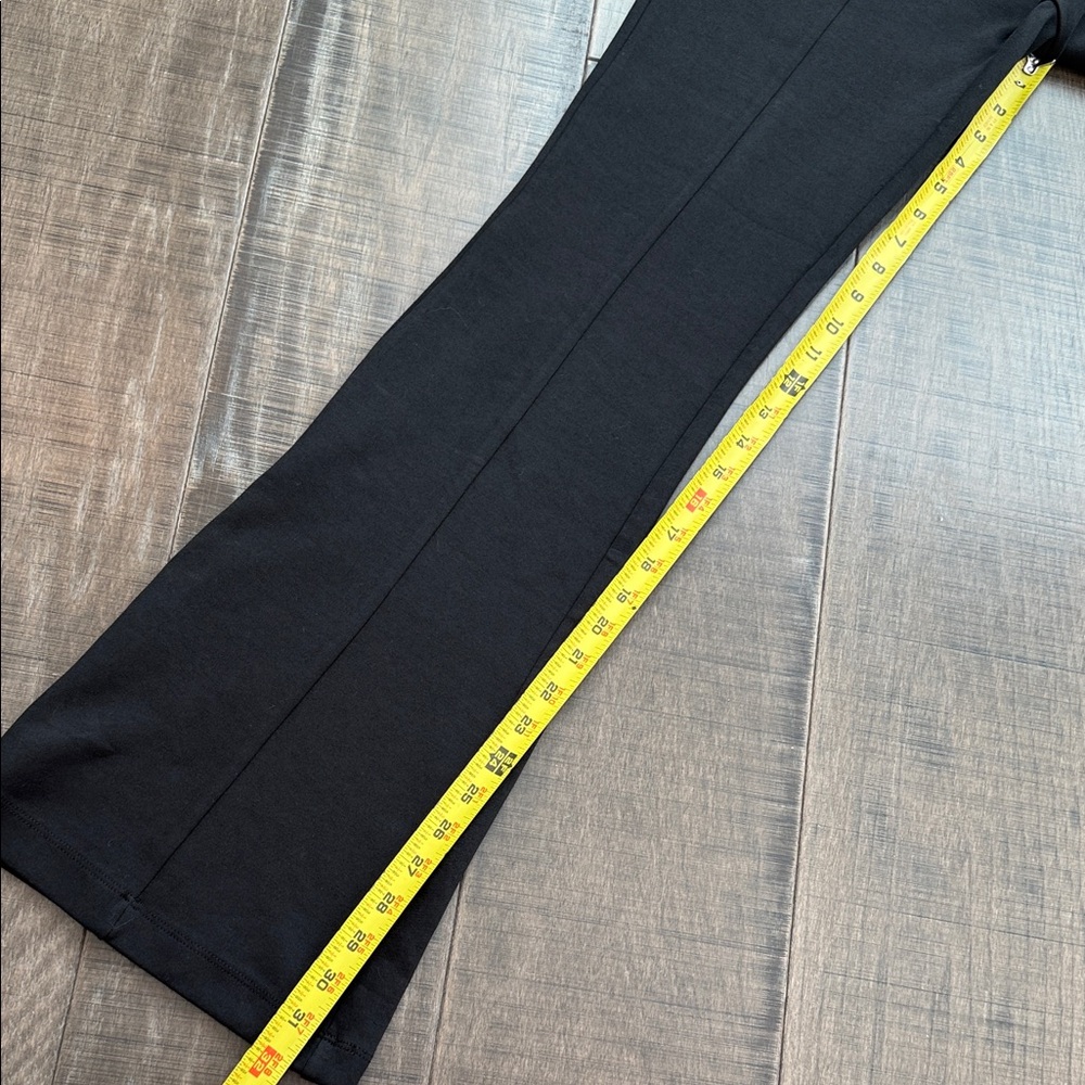 Zara Black Flared Knit Pants size Large - Picture 9 of 9